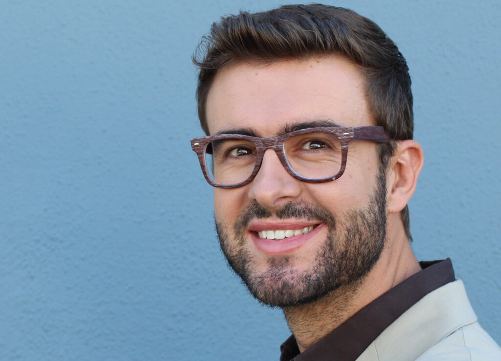young man with nice smile