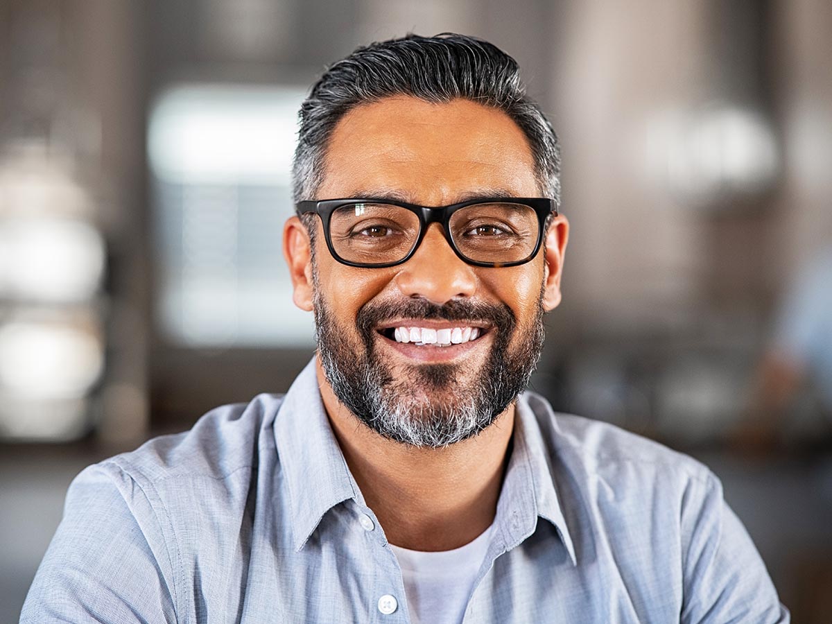 Man smiling