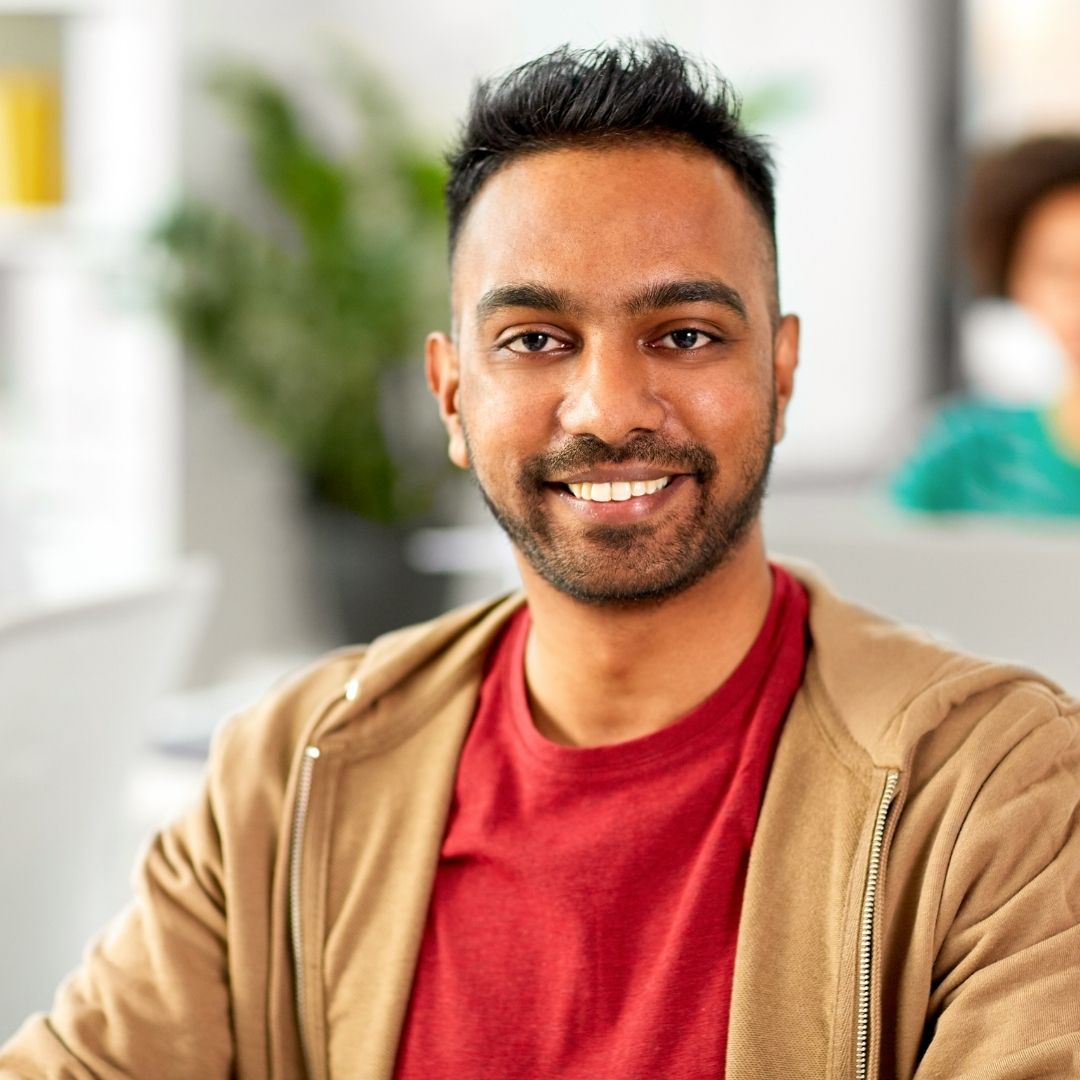 smiling man with nice smile