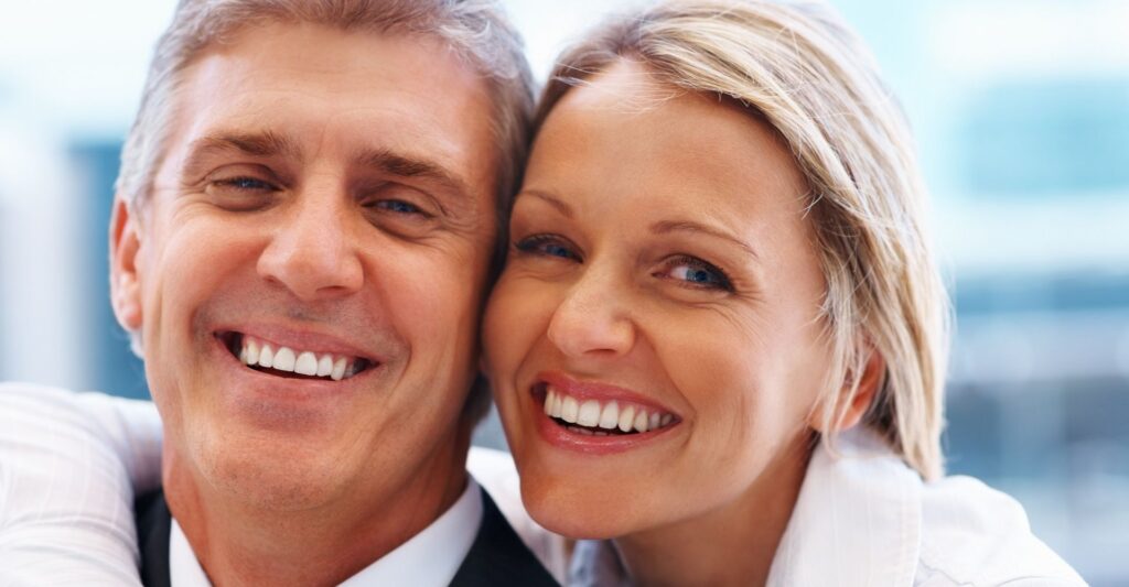 smiling mature couple