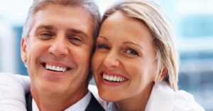 smiling mature couple