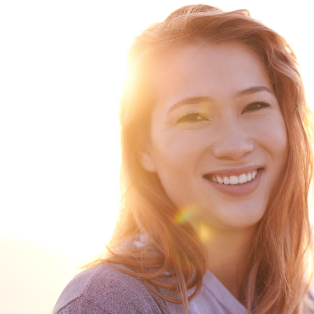 woman smiling