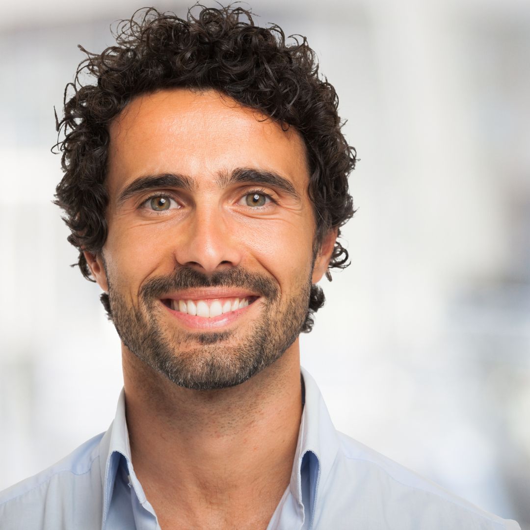 man with nice clean smile