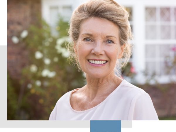 senior woman smiling