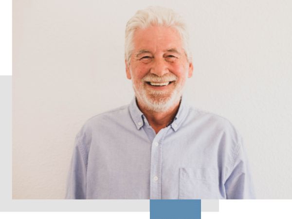 senior man smiling