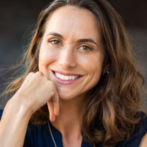 woman smiling