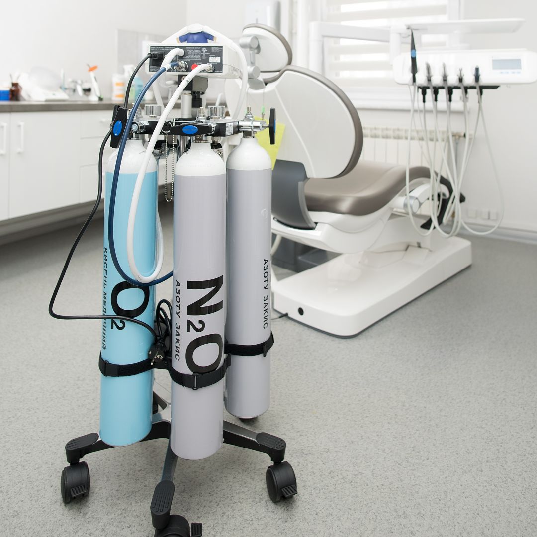 Nitrous oxide in a dental office