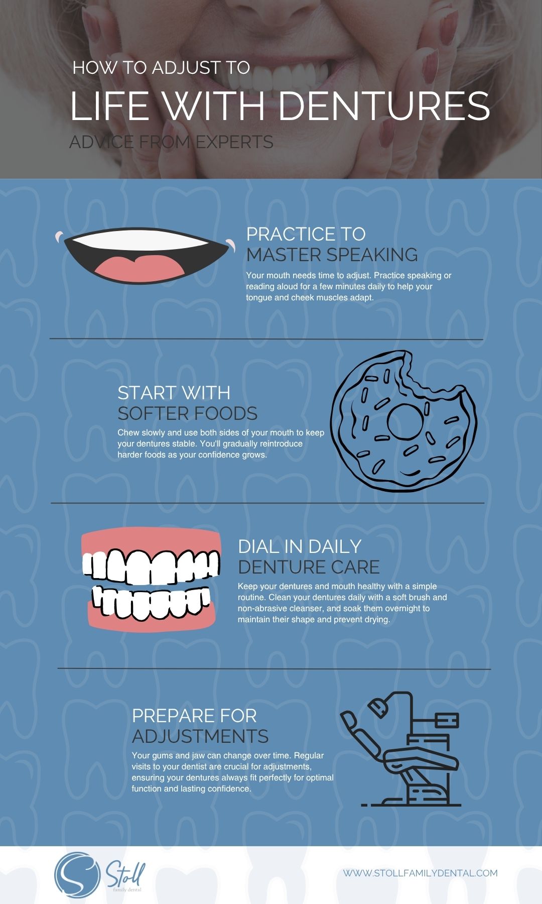 Your Guide to Adjusting to New Dentures