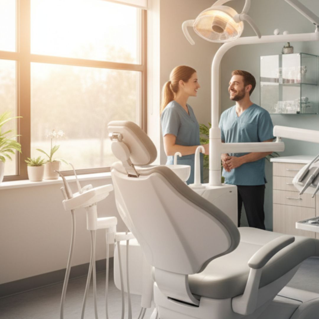modern dental office setting