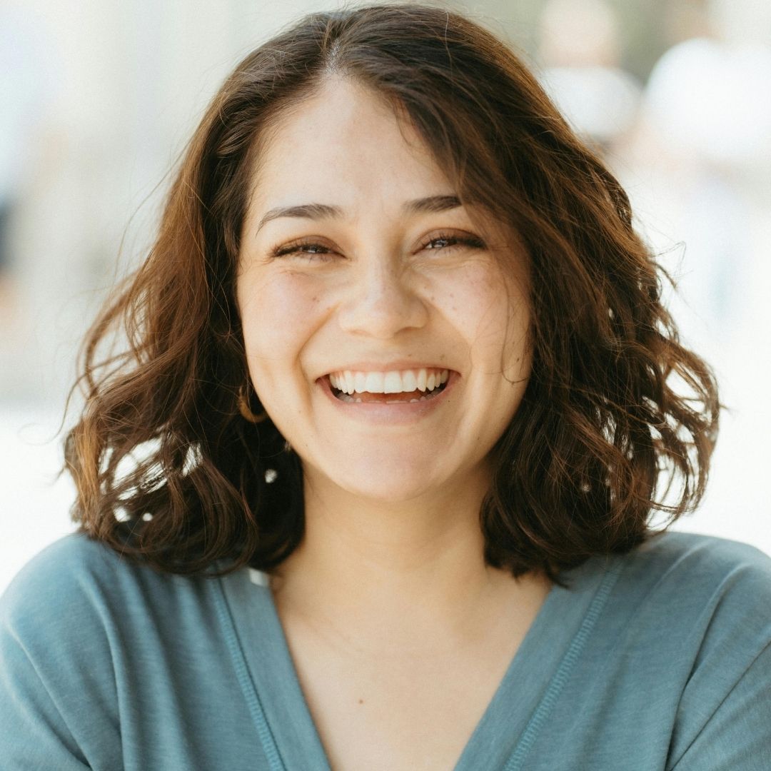 woman with white teeth