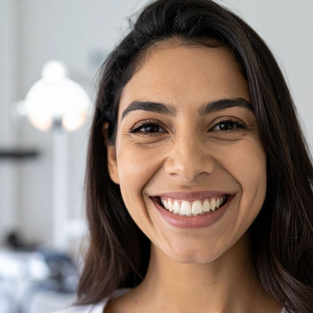 woman smiling